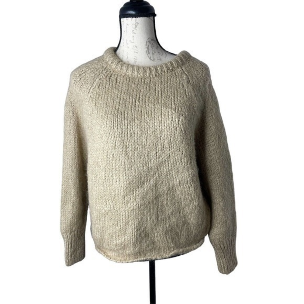Zara Knit Brown‎ Sweater Blended Fabric Size Small